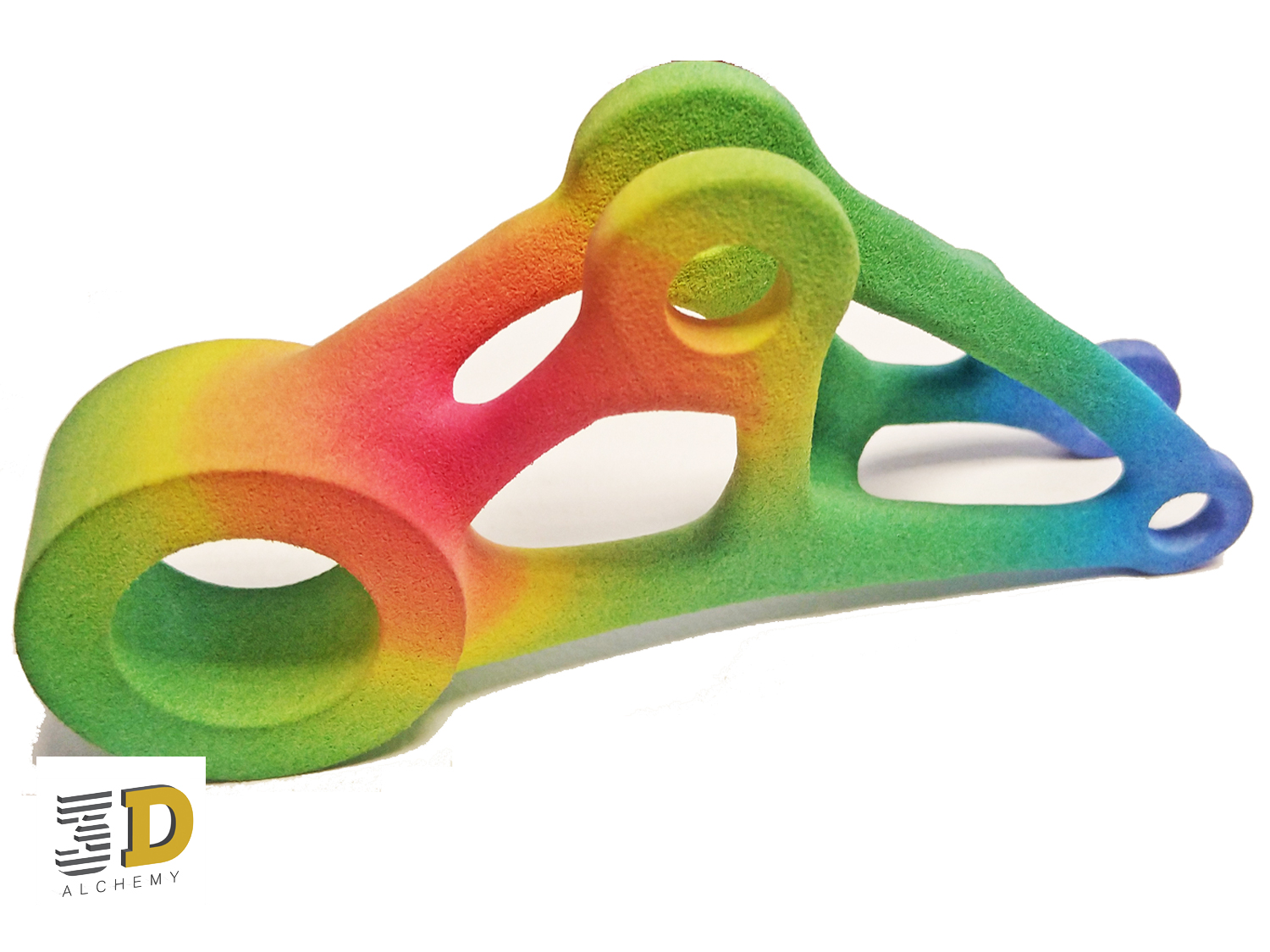 FEA 3D-Printed visualisation in HP Jet Fusion Colour